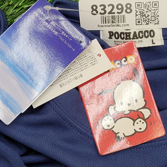 Pochacco Shirt Women M/L 19X25 Blue Hello-Kitty Sanrio Japan - Picture 7 of 12